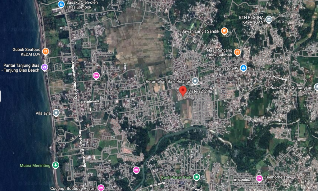 Map showing SistersZ Villa location