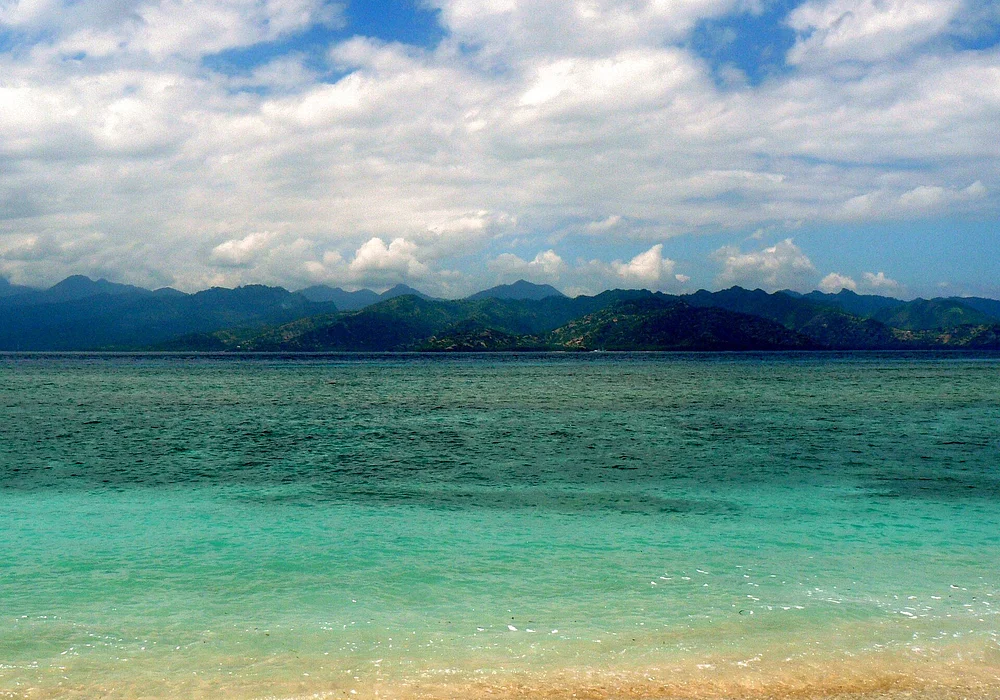 Lombok Island from Gili Trawangan Island, West Nusa Tenggara